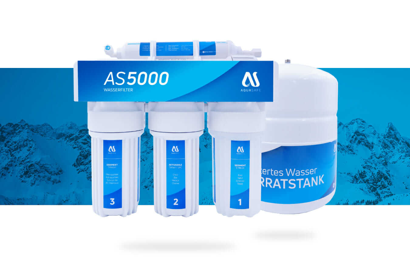 Wasserfilteranlagen Vergleich AS5000 Osmoseanlage