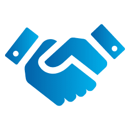 Service Händler - Großes Händlernetzwerk - Icon in Blauverlauf