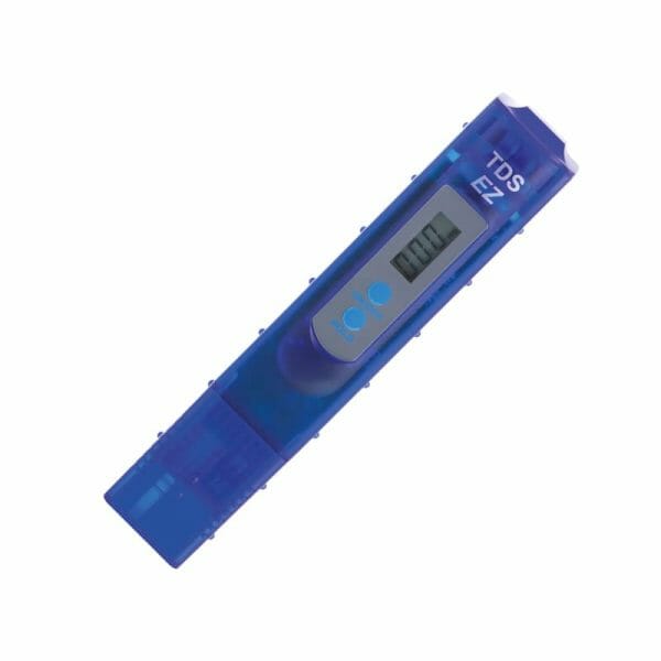 TDS tester in blue from AQUASAFE