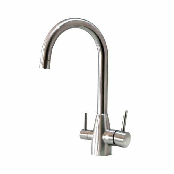 Shapely FIENNA 3-way stainless steel faucet from AQUASAFE