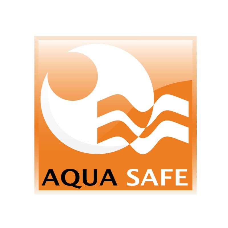 Old AQUASAFE logo in orange