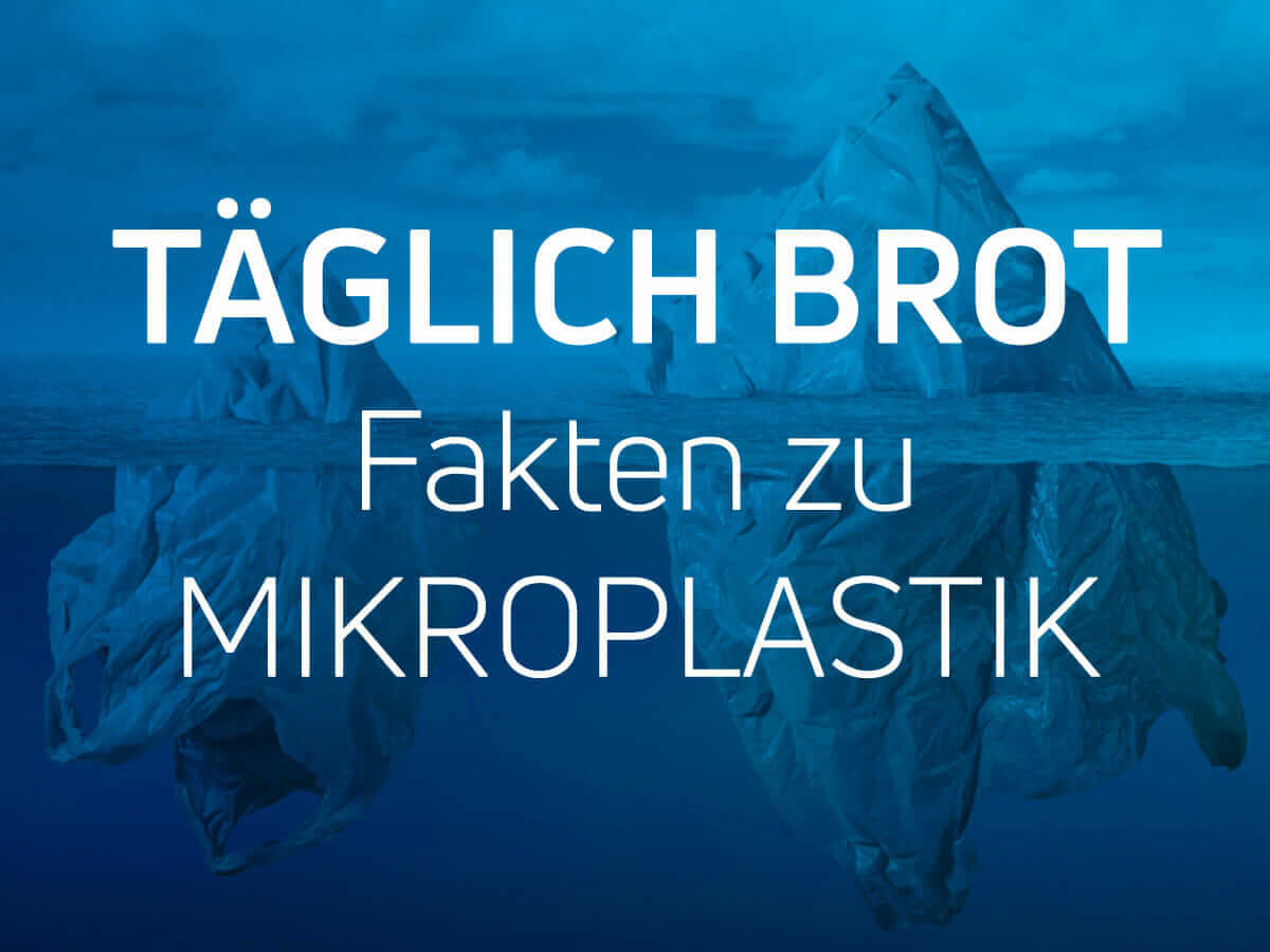 Blog Mikroplastik Vorsorglicher Schutz durch eine Wasserfilteranlage von AQUASAFE - Blauer Hintergrund mit Eisberg