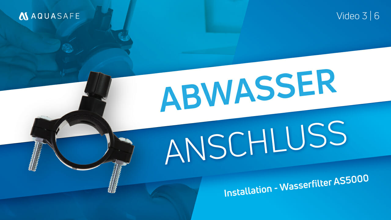 Installation Abfluss-Schelle fuer Osmose Wasserfilter Abwasser Anschluss thumbnail