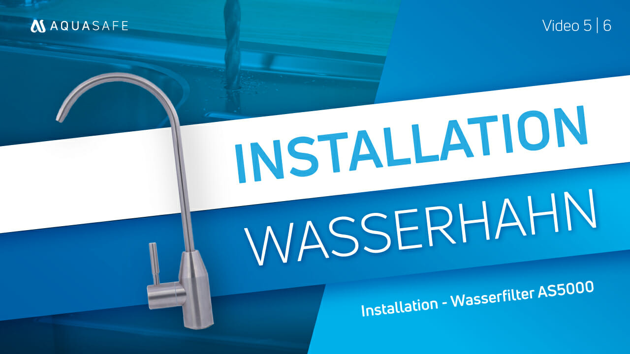 Wasserhahn Installation – 1-Weg-Armatur installieren für Osmose Wasserfilter VIDEO 5 von 6