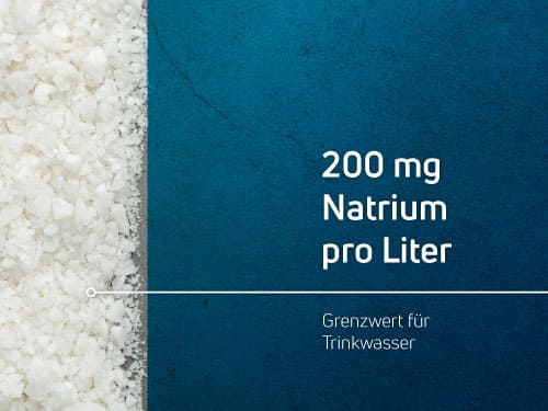 Natrium pro Liter - Grenzwert für Trinkwasser