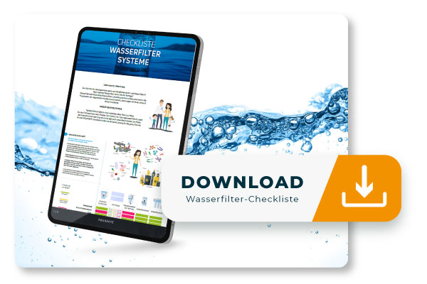 Wasserfilter-Checkliste von AQUASAFE zum kostenfreien Download