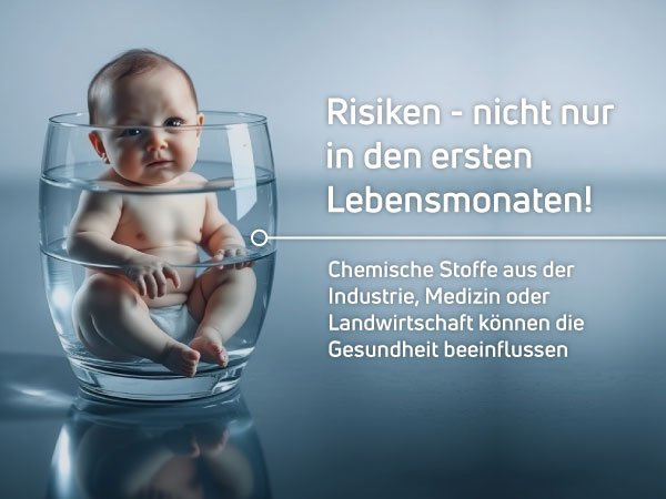 Gefahrenstoffe für Babys im Wasser
