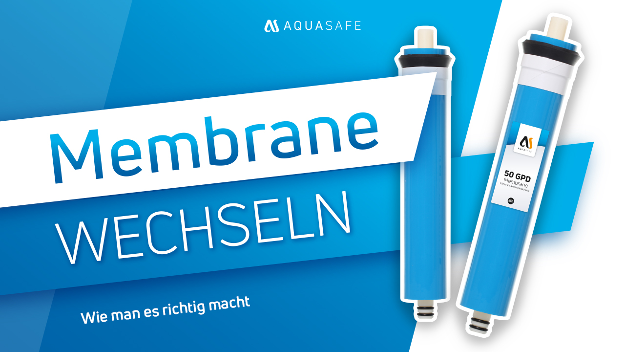 Membrane selbst auswechseln – Wie man es richtig macht Wie Sie die Membrane ganz einfach selbst nach 24 Monaten wechseln können, erfahren Sie in diesem Video. Wir von AQUASAFE bringen beste Wasserqualität zu Ihnen nach Hause. Mit unseren Wasserfilteranlagen, filtern und befreien Sie Ihr Leitungswasser ganz bequem von Schadstoffen, Kalk und Keimen.