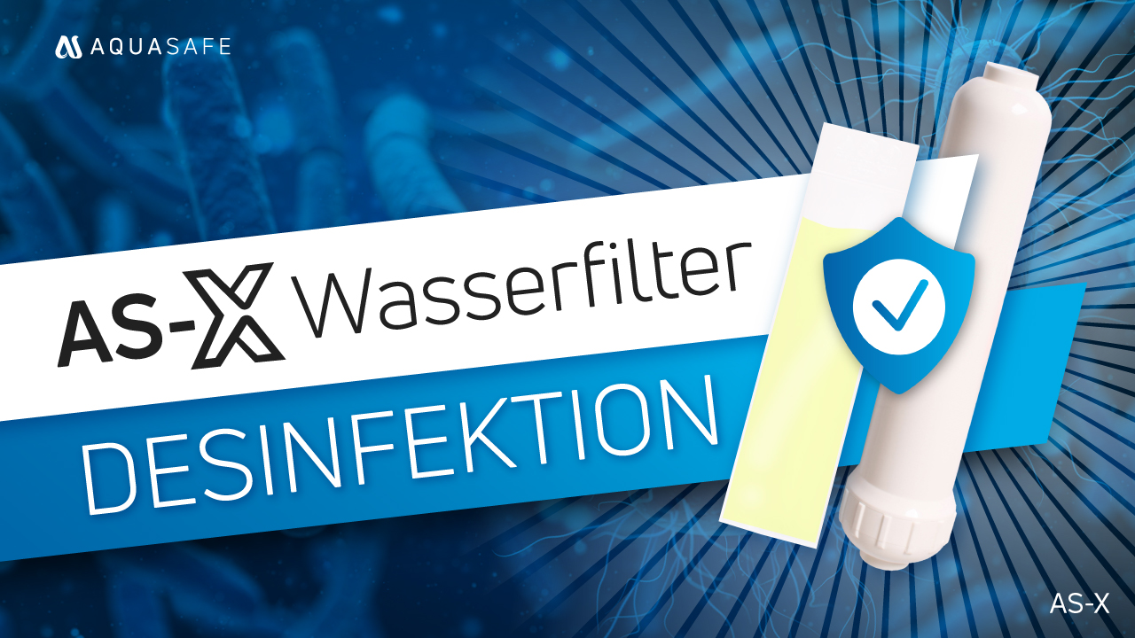 Desinfektion AS-X Wasserfilteranlage von AQUASAFE Video zur Desinfektion der AS-X Wasserfilteranlage von AQUASAFE