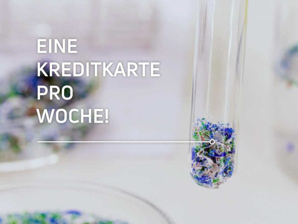 Mikroplastik durch Kreditkarten mit einer Wasserfilteranlage aus dem Wasser entfernen